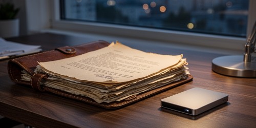 Onde guardar documentos antes do backup